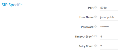 SIP Specific SIP Specific